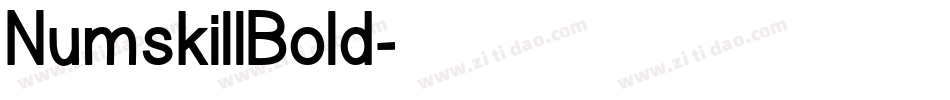 NumskillBold字体转换