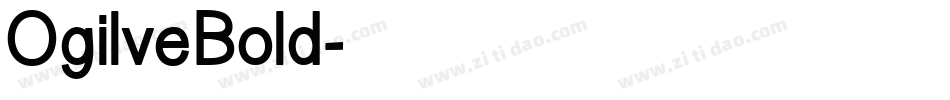 OgilveBold字体转换