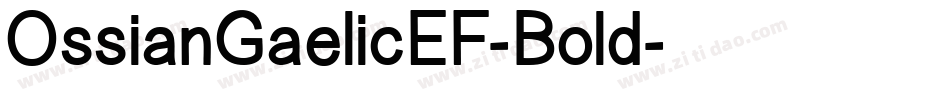 OssianGaelicEF-Bold字体转换