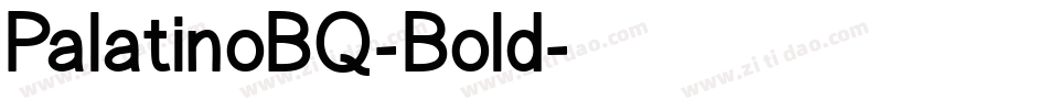 PalatinoBQ-Bold字体转换