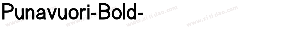 Punavuori-Bold字体转换