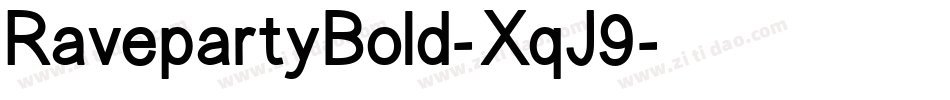 RavepartyBold-XqJ9字体转换