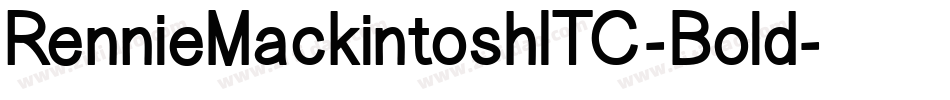 RennieMackintoshITC-Bold字体转换