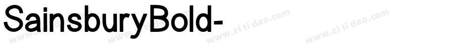 SainsburyBold字体转换