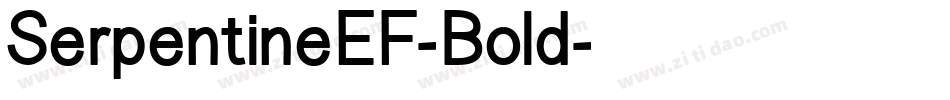 SerpentineEF-Bold字体转换
