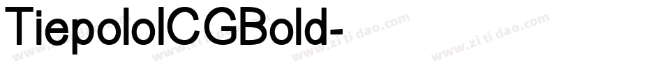 TiepoloICGBold字体转换