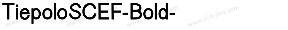 TiepoloSCEF-Bold字体转换