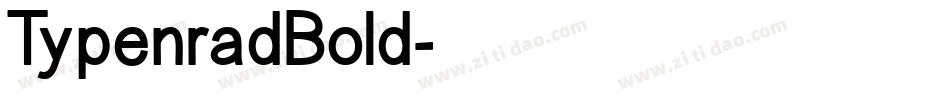 TypenradBold字体转换