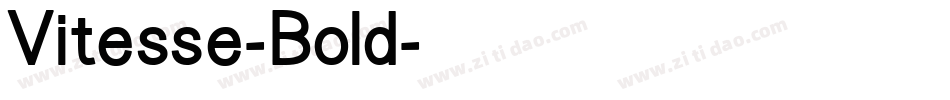 Vitesse-Bold字体转换