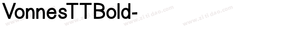 VonnesTTBold字体转换