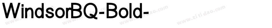 WindsorBQ-Bold字体转换