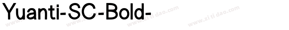 Yuanti-SC-Bold字体转换