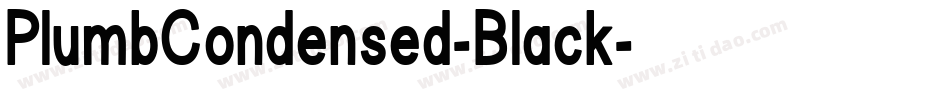 PlumbCondensed-Black字体转换 PlumbCondensed-Black字体转换