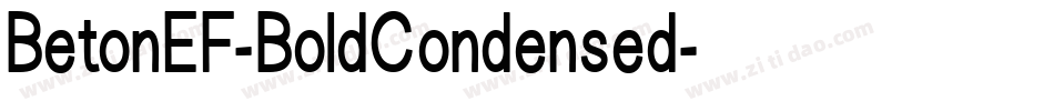 BetonEF-BoldCondensed字体转换