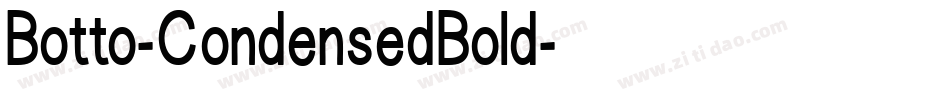 Botto-CondensedBold字体转换 Botto-CondensedBold字体转换