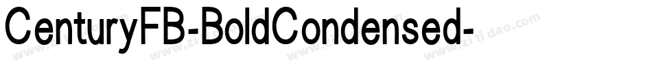 CenturyFB-BoldCondensed字体转换