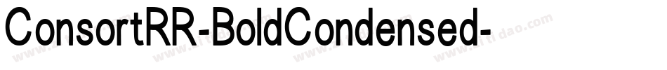 ConsortRR-BoldCondensed字体转换
