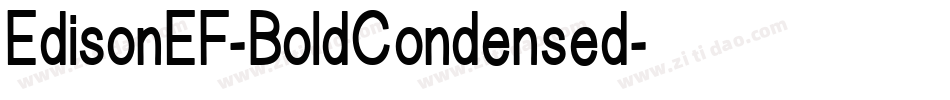 EdisonEF-BoldCondensed字体转换