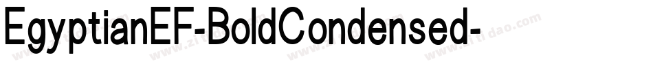 EgyptianEF-BoldCondensed字体转换