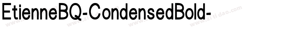 EtienneBQ-CondensedBold字体转换