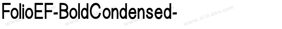 FolioEF-BoldCondensed字体转换