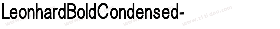 LeonhardBoldCondensed字体转换