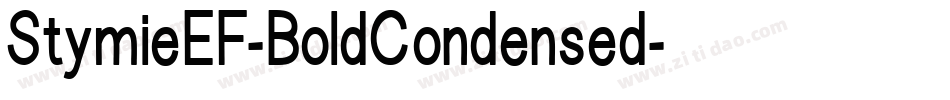 StymieEF-BoldCondensed字体转换