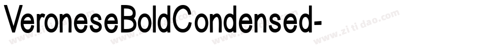 VeroneseBoldCondensed字体转换