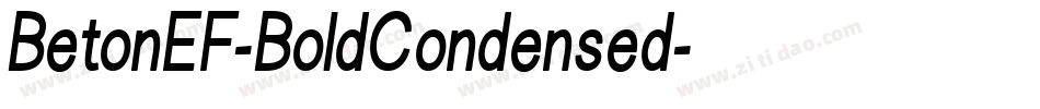BetonEF-BoldCondensed字体转换