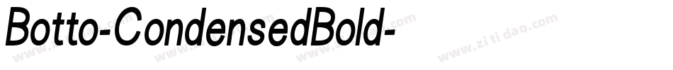Botto-CondensedBold字体转换 Botto-CondensedBold字体转换