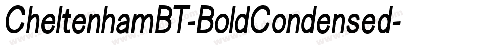 CheltenhamBT-BoldCondensed字体转换