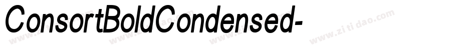 ConsortBoldCondensed字体转换