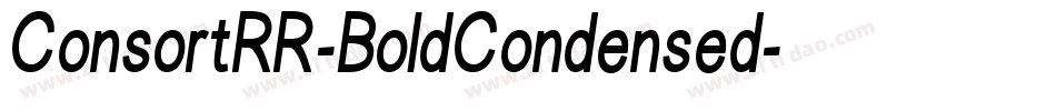 ConsortRR-BoldCondensed字体转换