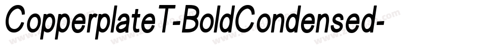 CopperplateT-BoldCondensed字体转换