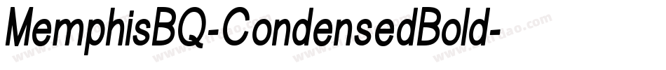 MemphisBQ-CondensedBold字体转换