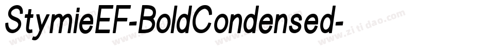StymieEF-BoldCondensed字体转换