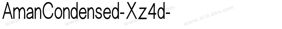 AmanCondensed-Xz4d字体转换