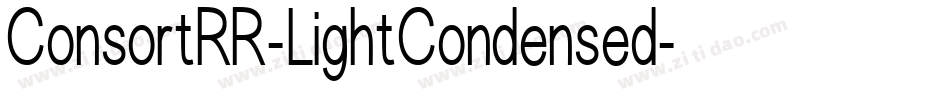 ConsortRR-LightCondensed字体转换