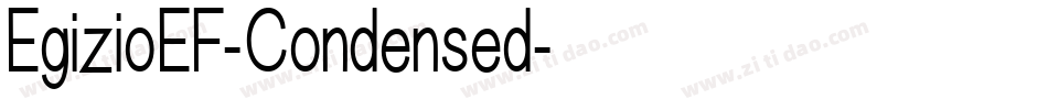 EgizioEF-Condensed字体转换