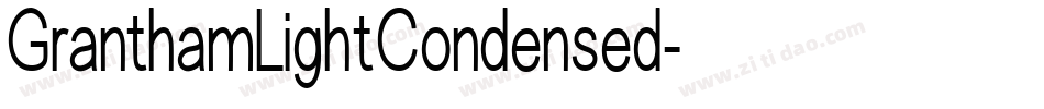 GranthamLightCondensed字体转换
