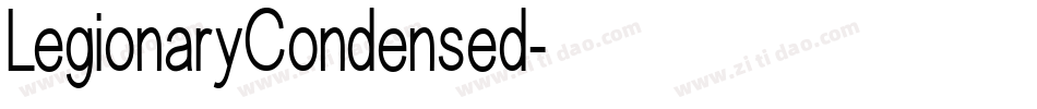 LegionaryCondensed字体转换