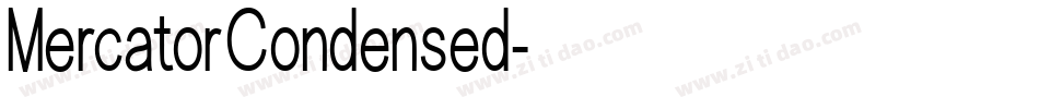 MercatorCondensed字体转换