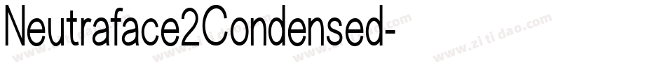 Neutraface2Condensed字体转换