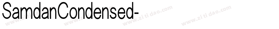 SamdanCondensed字体转换