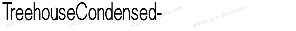 TreehouseCondensed字体转换