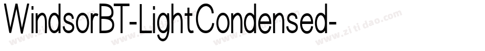 WindsorBT-LightCondensed字体转换