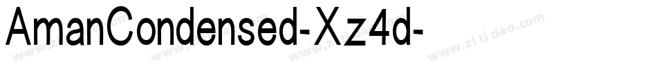 AmanCondensed-Xz4d字体转换