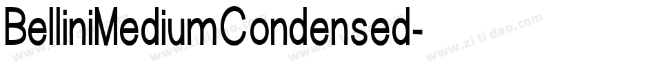 BelliniMediumCondensed字体转换