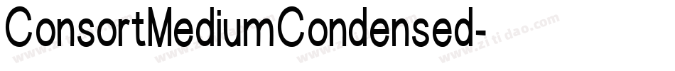 ConsortMediumCondensed字体转换