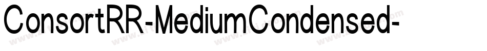 ConsortRR-MediumCondensed字体转换
